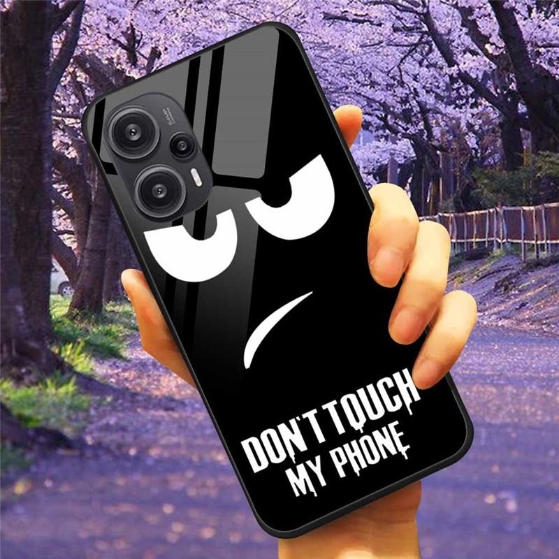 For Xiaomi Poco F5 5G / F5Pro Case Tempered Glass Lake Moon Hard Phone Cover for POCO F5 Pro Capas Funda on PocoF5 Luxury Coque