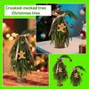Christmas Tree PE Crooked Neck DIY Decoration Package, Encrypted Desktop Ornament, Simulated Small Tree