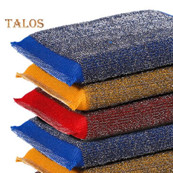 6Pcs Stainless Steel Wire Dish Cloth Cookware Cleaning Dirt All-Purpose Scrub Pads Heavy-duty Kitchen Sponges