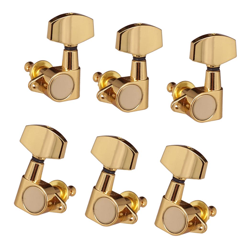 3R3L Acoustic Electric Guitar String Tuning Pegs Keys Machine Head Golden