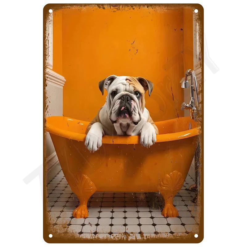 Retro Plåtskylt Vintage Metallskyltar Plåtar Affischer Hus Interiör Badrum Väggkonst Mural Estetiskt Rum Heminredning Dekorationer