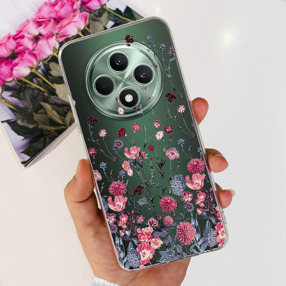 For Oppo Reno12 F Case CPH2637 Shockproof Cover Cute Cat Cartoon Soft Slim Clear Phone Cases For OPPO Reno 12F 4G CPH2687 Fundas