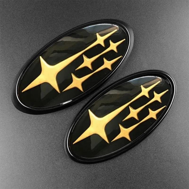 Acrylic Car Front Hood Cover Badge Rear Trunk Emblem Exterior for Subaru Impreza BRZ WRX STI Legacy Outback XV ge3
