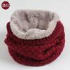 Men Women Winter Knitted Infinity Scarf Polar Fleece Neck Warmer Snood Extreme Warm for Youth Boys Girls