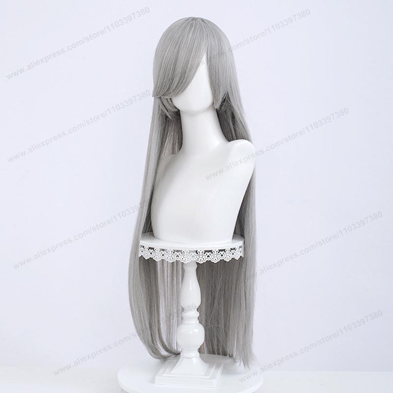Anime 100Cm Long Staight Cosplay Synthetic Wig Black White Red Pink Brown Gold Blue Women Heat Resistant Hair High Quality Wigs