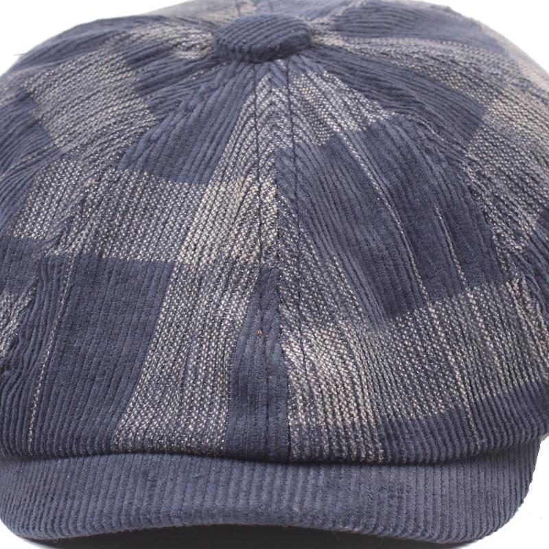 Winter Octagonal Cap English Wind Beret Literary Youth Octagonal Cap Male and Female Duck Tongue Hat