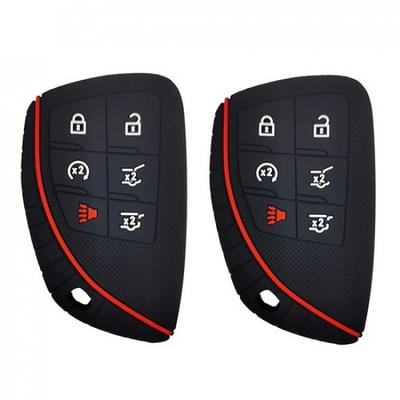 2×6 Buttons Key Fob Cover for   GMC Yukon Chevy Chevrolet Suburban Tahoe