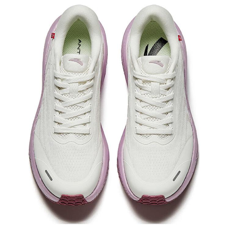 Anta Ark PG7 Comfortable Versatile Shock Absorbing Durable Low Top Running Shoes Women sneaker White Purple 122445534-2