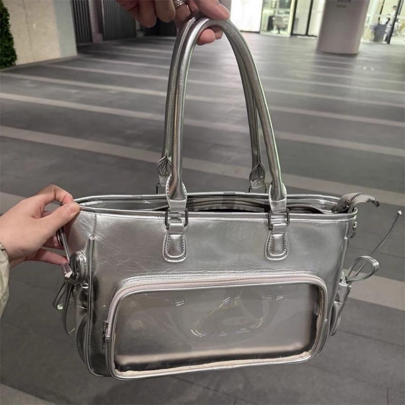 Tendência Bolsa de Pão Bolsa Tote de Ombro Único de Grande Capacidade Tudo-em-um Bolsa Fashion para Deslocamento para o Trabalho