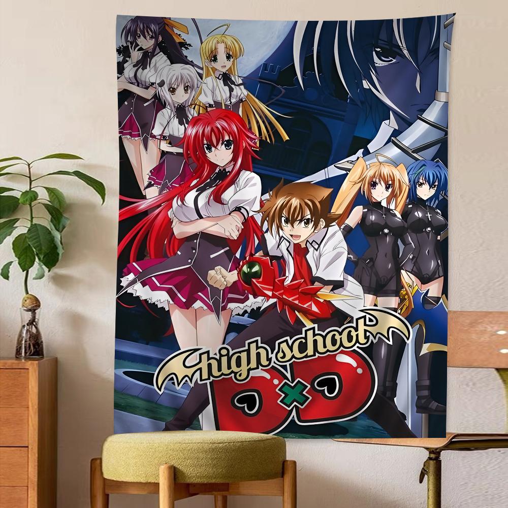High School DxD DIY Väggbonad Hängande Tarot Hippie Väggmattor Sovsal INS Heminredning