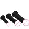 Liquid Silicone Super Large Black Mushroom Head Super Long Thick Imitation Real and Fake Large Penis Anal Plug Toy Fake Vagina Anus Chrysanthemum