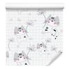 Kittens and Flowers Wallpaper for Living Room and Bedroom 50x1000