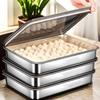 New Multi-functional Stainless Steel Covered Dumpling Plate, Rice Plate, Rectangular Tray, Barbecue Plate, Vegetable Plate