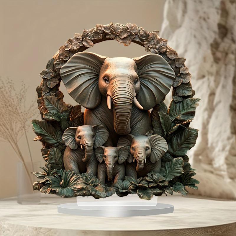 Bohemian Elephant Family Decor for Home or Office