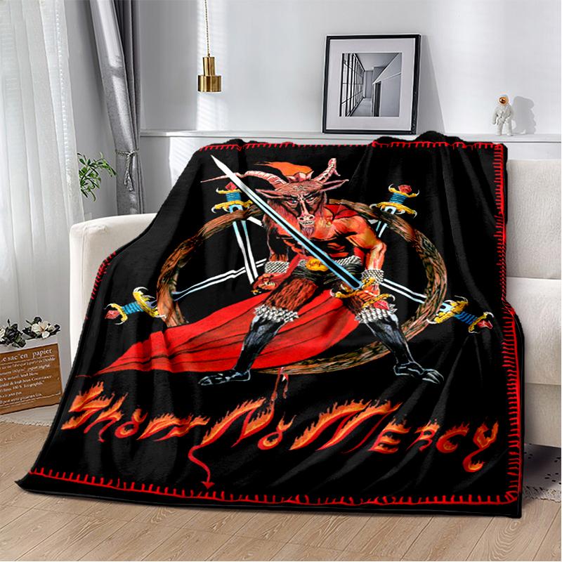 2025 New Style Slayer Heavy Metal Band Sign Blanket,Soft Throw Blanket for Home Bedroom Bed Sofa Travel Cover Kid Gift