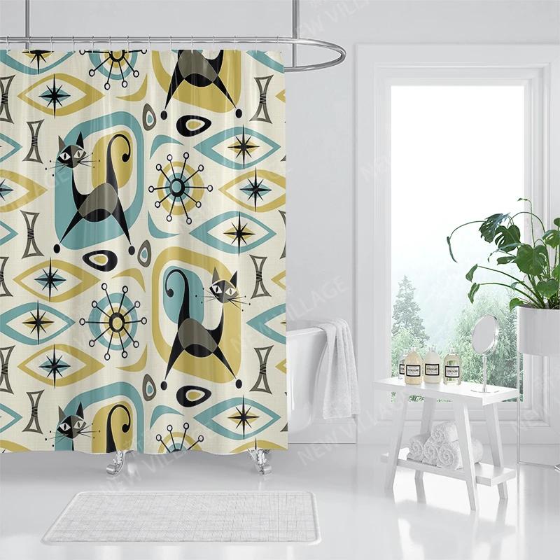 Waterproof Fabric Shower Curtains Bathroom Curtain Accessories Bath Curtain for Shower 180x200 240*200 Boho Decoration Abstract