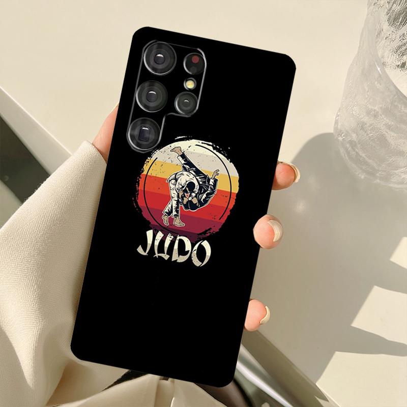 Japanese Martial Arts Judo Case For Samsung Galaxy S25 S24 S23 S22 S21 S20 Ultra S9 S10 Plus S21 FE S25 FE Back Cover