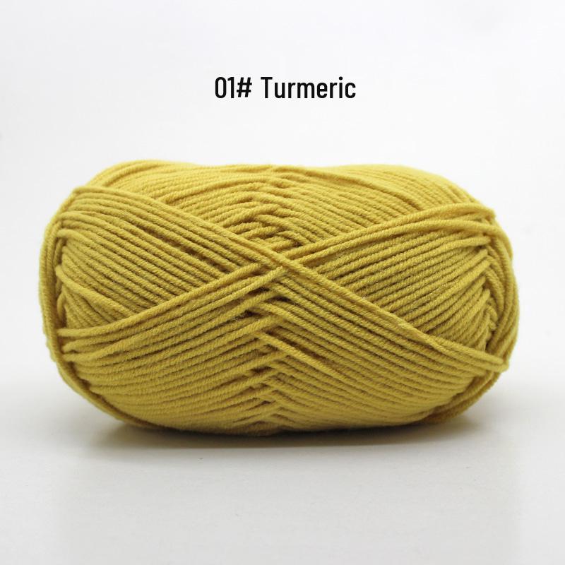 Medium Thick Handmade Cotton Baby Yarn for Knitting, Crochet, and DIY Projects