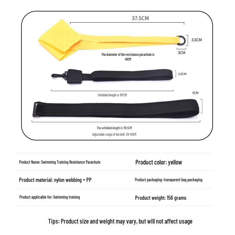 Adjustable Underwater Resistance Umbrella for Endurance Training - Suitable for Children and Adults