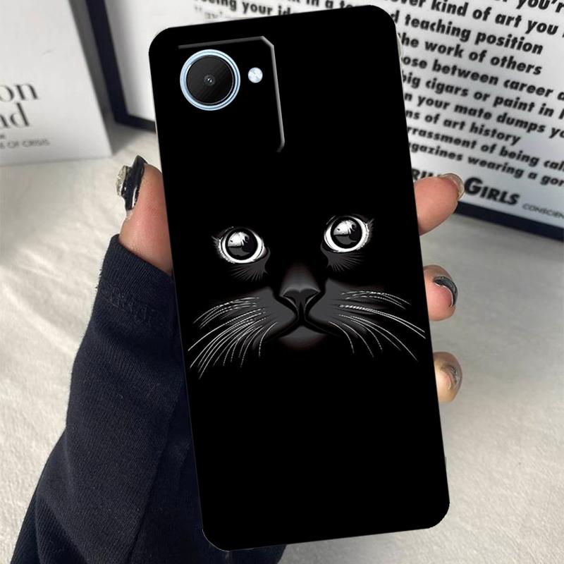 Cat Staring Eye For Realme C75 C55 C71 C61 C53 C33 C63 C51 C65 C67 11 12 13 14 15 Pro Plus GT6 GT7 Pro Case