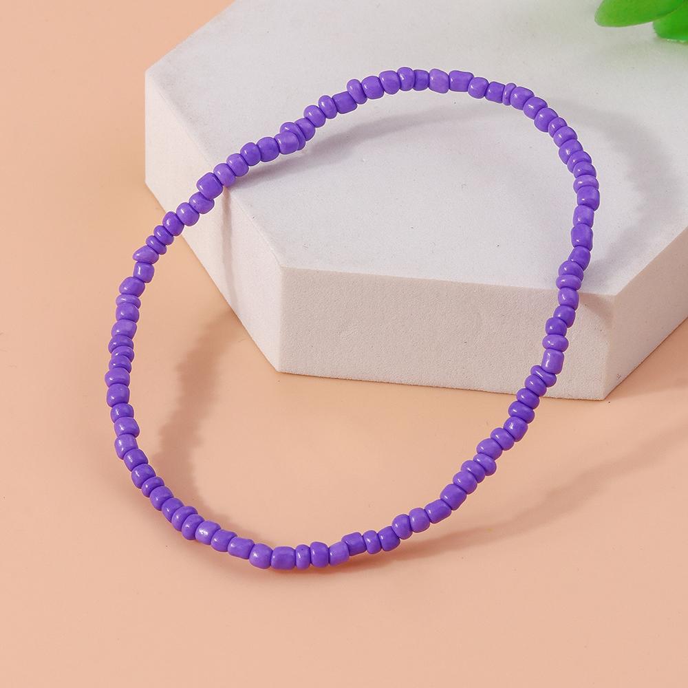 Bohemian Handmade Colorful Beads Anklet Summer Beach Beaded Ankle Bracelet Women Girls Holiday Jewelry Gifts