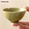 60 ml Yaozhou Kiln Celadon Teeschale Kleine Fuß Kuikou Tasse Chinesische Persönliche Chazhan Verkostung Puer Master Einzelbecher Kung Fu Teeset