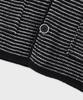 Panicale Cotton Blend Striped Knit Jacket [Navy]