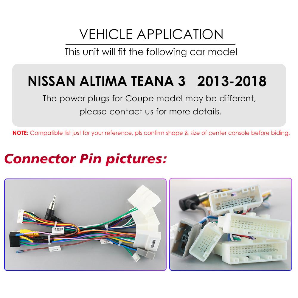 Carplay 4G-LTE 2Din Android Automotivo for Nissan Altima Teana 3 2013 2014 2015 Car Radio Multimedia Video Player Navigation GPS Intelligent Screen