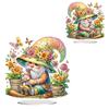 Acryl Spezialform Blumenhaus Tischplatte Diamantmalerei Ornament-Sets Diamantmalerei Schreibtischdekorationen für Erwachsene Anfänger