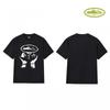 CORT Alcatraz Basic Short Sleeve T-Shirt Phantom Letter Print Couple Streetwear Teens
