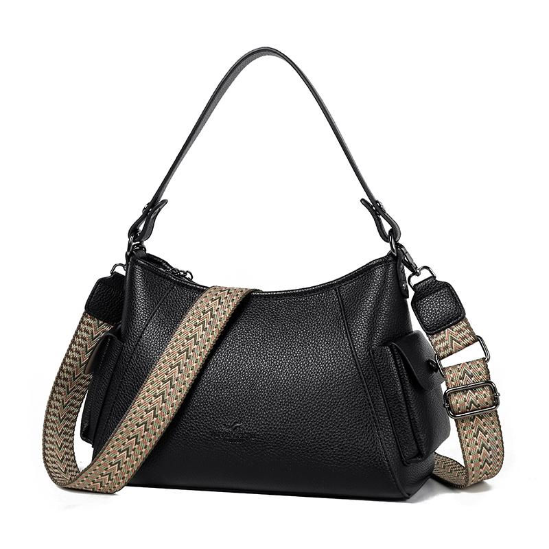 Womens Faux Leather Hobo Bag Casual Shoulder Handbag Large Tote Purse for Travel