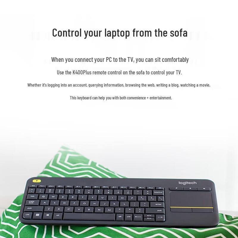 Logitech K400 Plus Wireless Touchpad Keyboard