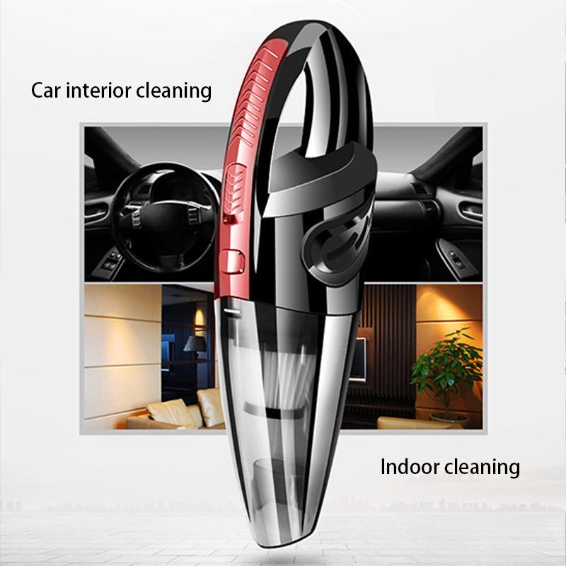 Wireless Handheld Car Vacuum Cleaner High Power Small Interior Cleaning Model Set for Auto Detailing