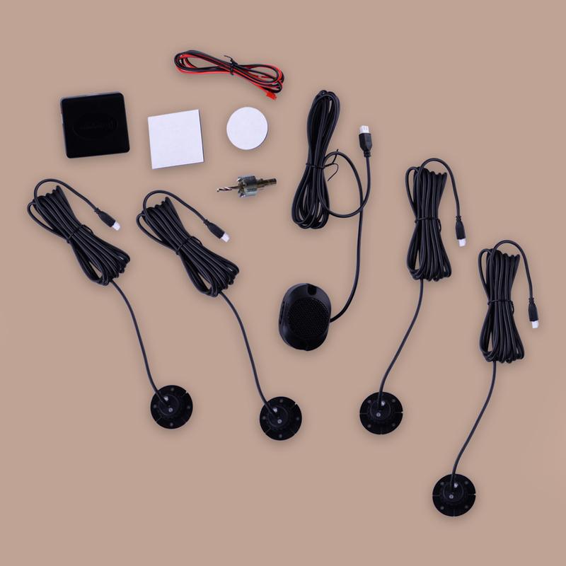 Universal Car Flat Parking Sensor Reverse Backup Radar Sound Alarm System Kit New