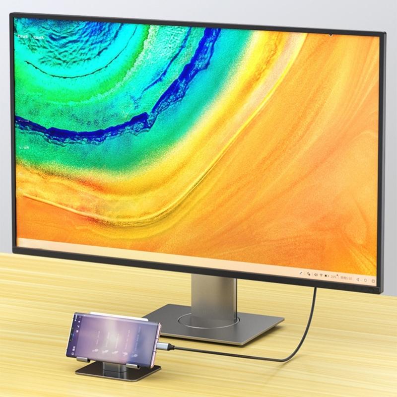 USB 3.1 Type C To Mini Adapter Cord Converter Cable 4K 60HZ/4K 30HZ HDR10 Support Suitable For Laptop TV Projector 180cm