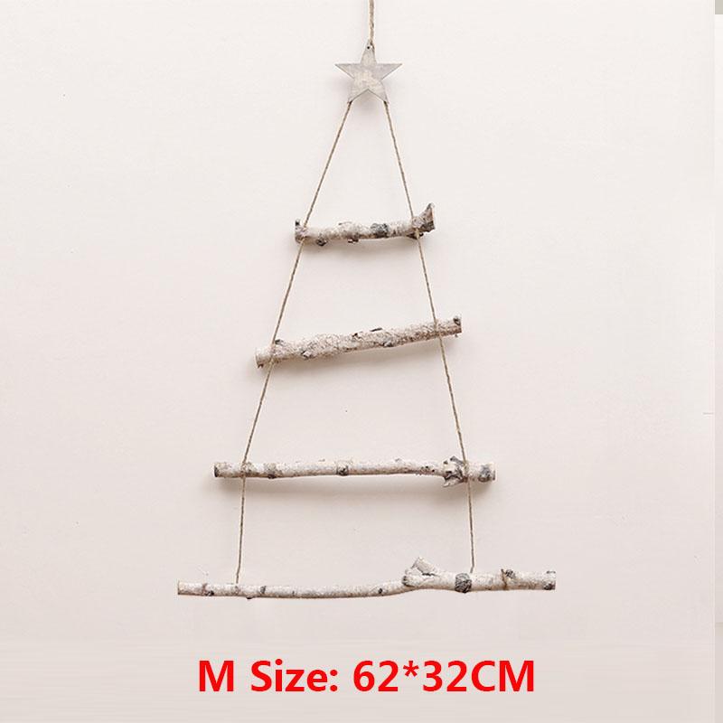 Shabby Chic Wall Hanging Pre-Lit DIY Wooden Ladder Christmas Tree
