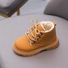 Spring/Autumn New Arrivals Kids' Shoes, Children's Boots & Martin Boots, Boys' Leather Versatile Short Boots, Black Lace-Up.