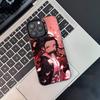 D-Demon N-Nezuko Slayer Phone Case For iPhone 16,15,14,13,12,11,Pro,XS,Max,Plus,Mini,SE4,E Black Matte Shockproof Cover