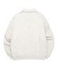 LEE Small Twitch Half Zip Collared Sweatshirt Oatmeal