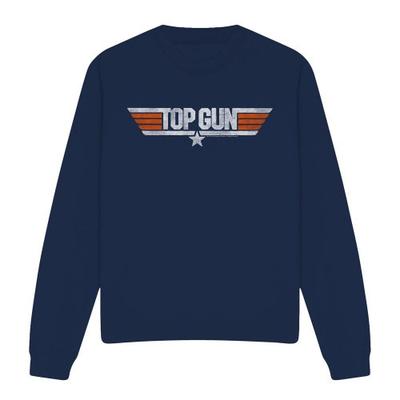 Top Gun Unisex Adult Distressed Logo Sweatshirt