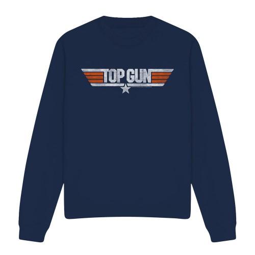 Top Gun Unisex Adult Distressed Logo Sweatshirt