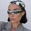 Future Tech Sunglasses Personalized Concave Design Cool Punk Style Gafas De Sol Mujer UV Protection Trendy Eyewear