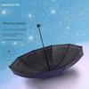 Paradise Umbrella Large Folding Black Coating Umbrella for Women, Dual-Use for Sun and Rain, Sun Protection Parasol, Sun Umbrella for Men