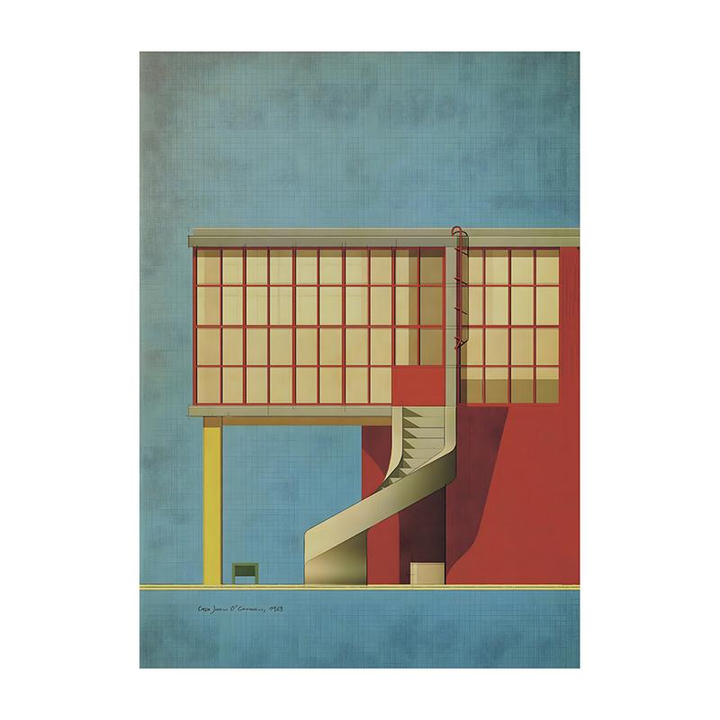 Bauhaus Exhibition Poster Chair Canvas Painting Vintage Bauhaus Print Wall Art Picture for Living Room Cuadros Home Decoration