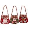 New Christmas Gift Bag Handheld Cloth Bag Cartoon Santa Claus Snowman Elk Xmas Tree Christma New Year Decoration Storage Bags