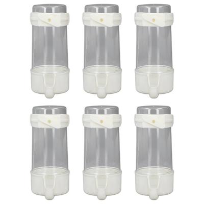 6 stuks vogelkooi waterdispensers, professionele automatische, morsbestendige hangende waterdispenser voor huisdieren