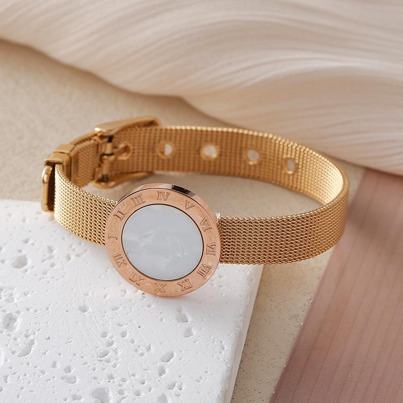 High-End European & American Titanium Steel Bracelet Watch Strap Jewelry