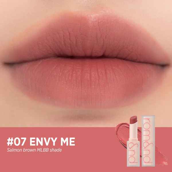 

Rom&nd Zero MATTE LIPSTICK, Стойкая, Макияж, Kbeauty, Корейская косметика, пробник #07 Envy Me