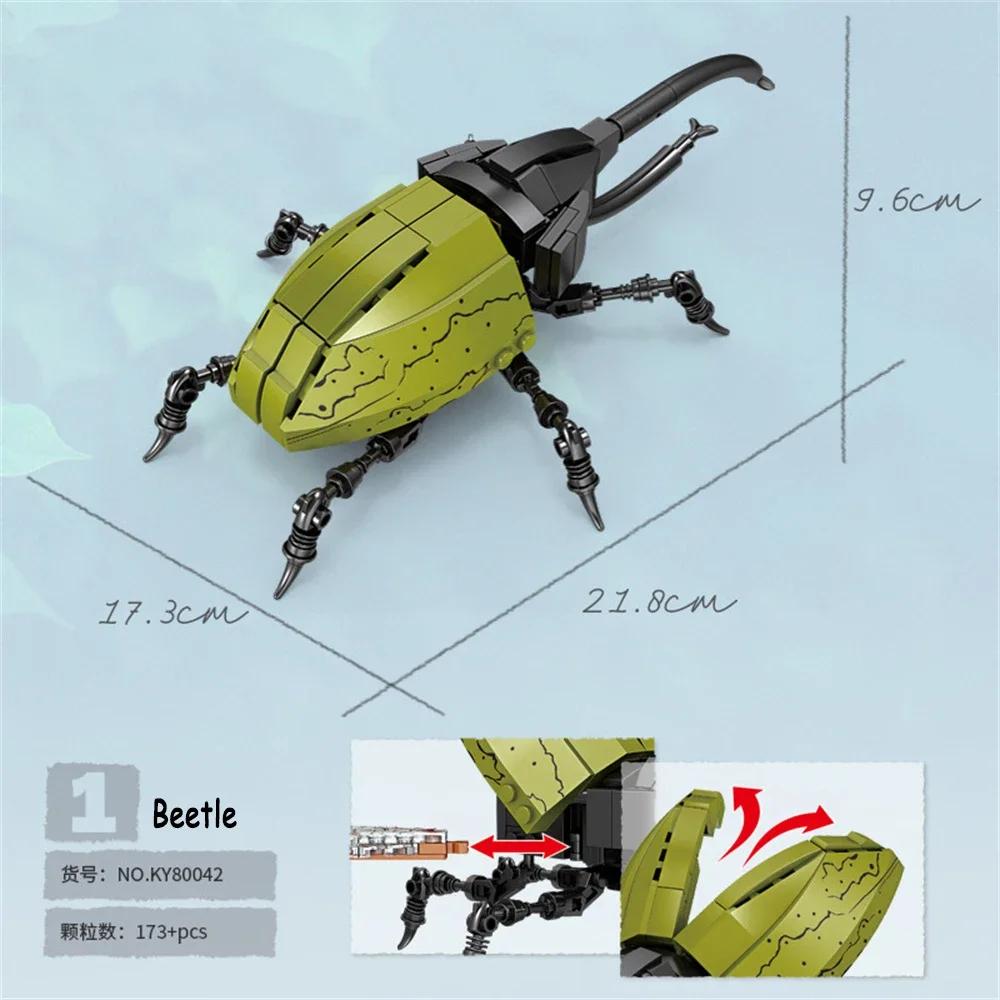 Cicada Insects Building Blocks Toys Set - Long-Lasting Play Party Gift for Kids, Great Collectible Models Caterpillar Cicada