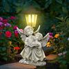 JYL/116,New Resin Angel Figurine Solar Outdoor Light for Garden Lawn Waterproof American Craft